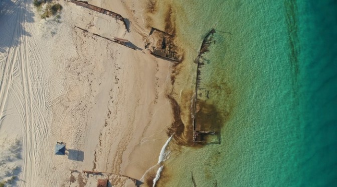 moretonisland-drone-queensland-shipwreck